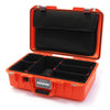 Pelican 1485 Air Case, Orange with Silver Latches TrekPak Divider System with Computer Pouch ColorCase 014850-0220-150-180