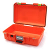 Pelican 1485 Air Case, Orange with Lime Green Latches None (Case Only) ColorCase 014850-0000-150-300