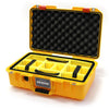Pelican 1485 Air Case, Yellow with Red Latches Yellow Padded Microfiber Dividers with Convolute Lid Foam ColorCase 014850-0010-240-320