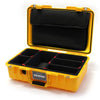 Pelican 1485 Air Case, Yellow TrekPak Divider System with Computer Pouch ColorCase 014850-0220-240-240