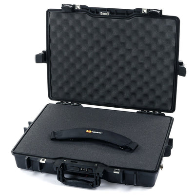 Pelican 1495 Case, Black Pick & Pluck Foam with Convolute Lid Foam ColorCase 014950-0001-110-110