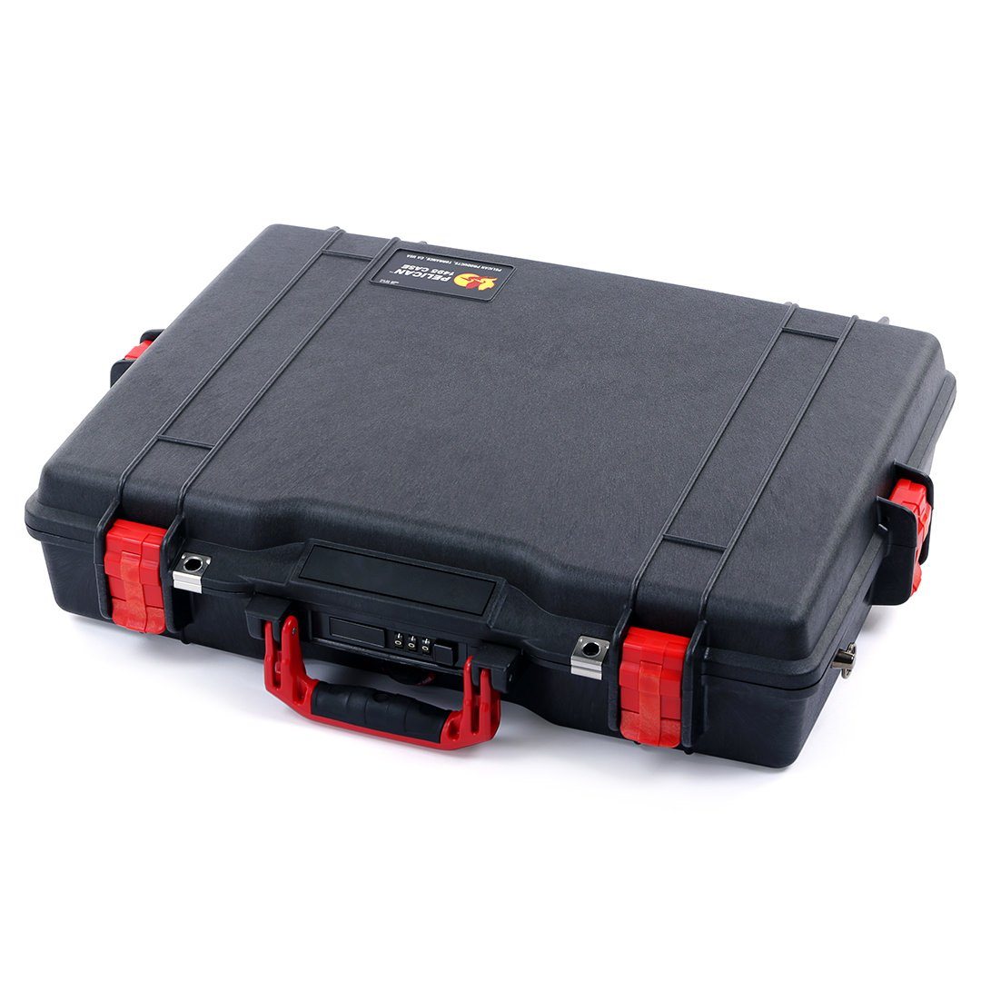 Pelican 1495 Case, Black with Red Handle &amp; Latches ColorCase 