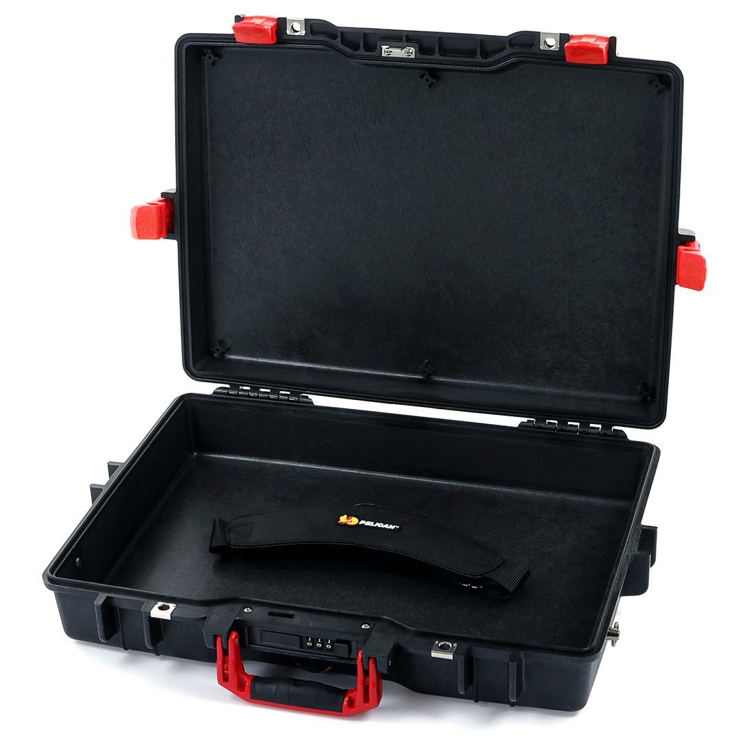 Pelican 1495 Case, Black with Red Handle & Latches