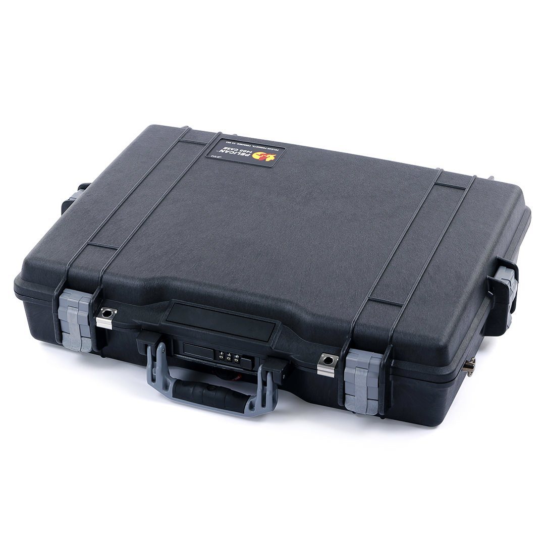 Pelican 1495 Case, Black with Silver Handle & Latches ColorCase 