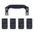 Pelican 1495 Replacement Handle & Latches, Black (Set of 1 Handle, 4 Latches) ColorCase 