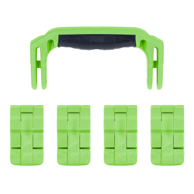 Pelican 1495 Replacement Handle & Latches, Lime Green (Set of 1 Handle, 4 Latches) ColorCase 