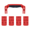 Pelican 1495 Replacement Handle & Latches, Red (Set of 1 Handle, 4 Latches) ColorCase