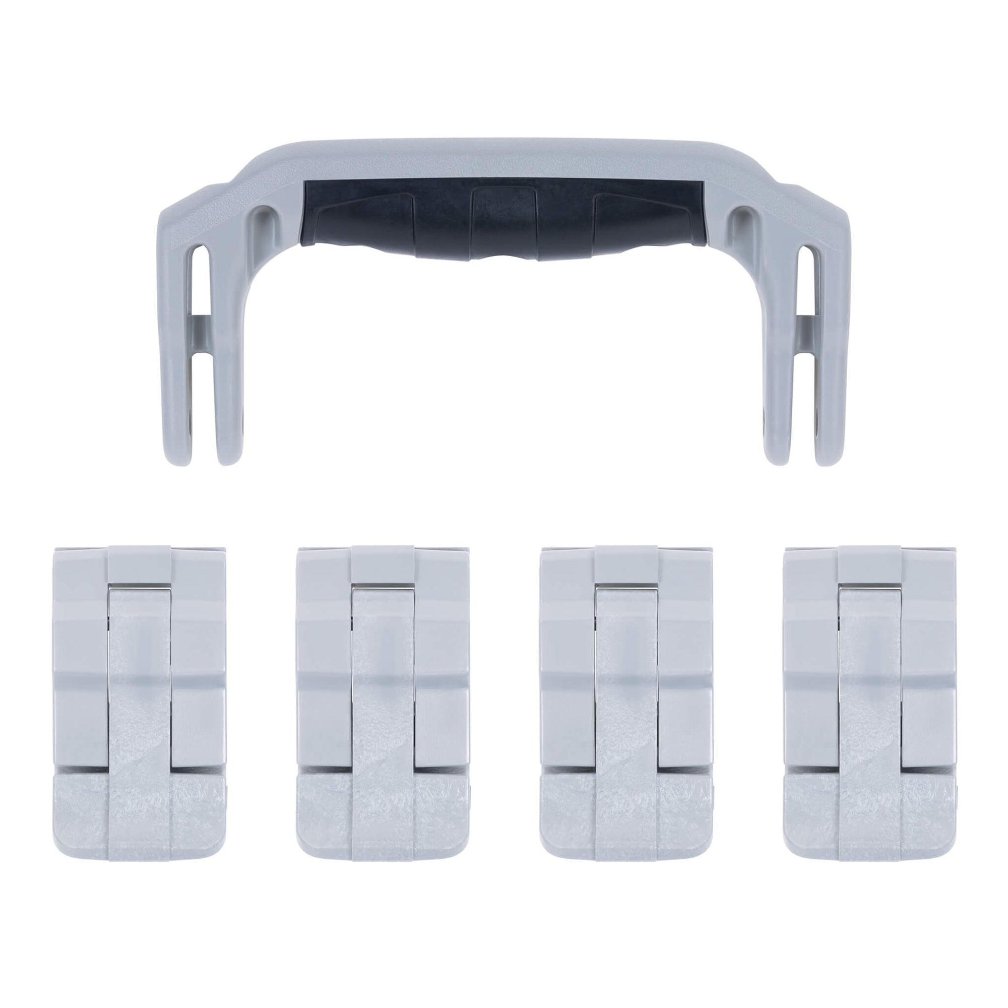 Pelican 1495 Replacement Handle & Latches, Silver (Set of 1 Handle, 4 Latches) ColorCase 