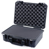 Pelican 1500 Case, Black Pick & Pluck Foam with Convolute Lid Foam ColorCase 015000-0001-110-110