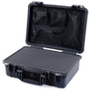 Pelican 1500 Case, Black Pick & Pluck Foam with Mesh Lid Organizer ColorCase 015000-0101-110-110