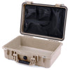 Pelican 1500 Case, Desert Tan Mesh Lid Organizer Only ColorCase 015000-0100-310-310