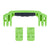 Pelican 1500 Replacement Handle & Latches, Lime Green (Set of 1 Handle, 2 Latches) ColorCase 