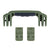 Pelican 1500 Replacement Handle & Latches, OD Green (Set of 1 Handle, 2 Latches) ColorCase 
