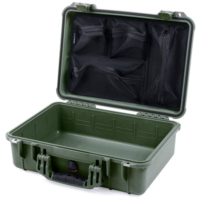 Pelican 1500 Case, OD Green Mesh Lid Organizer Only ColorCase 015000-0100-130-130