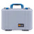Pelican 1500 Case, Silver with Blue Handle & Latches ColorCase 