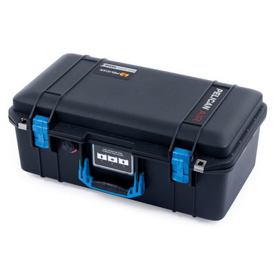 Pelican 1506 Air Case, Black with Blue Handles & Latches ColorCase