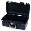Pelican 1506 Air Case, Black with Desert Tan Handles & Latches None (Case Only) ColorCase 015060-0000-110-310