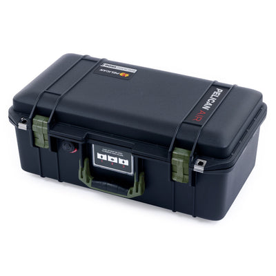 Pelican 1506 Air Case, Black with OD Green Handles & Latches ColorCase