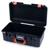 Pelican 1506 Air Case, Black with Orange Handles & Latches None (Case Only) ColorCase 015060-0000-110-150