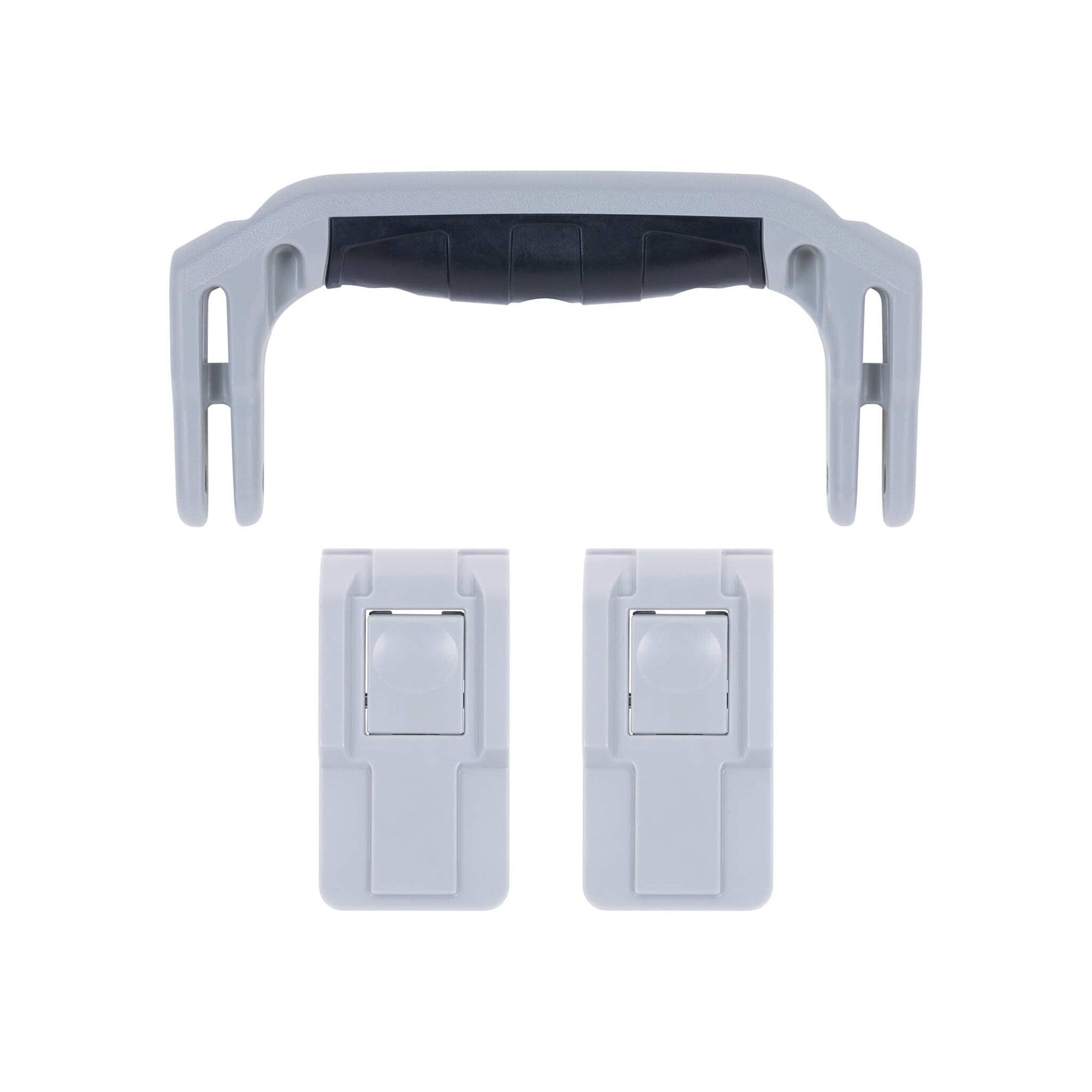 Pelican 1506 Air Replacement Handle & Latches, Silver, Push-Button (Set of 1 Handle, 2 Latches) ColorCase 