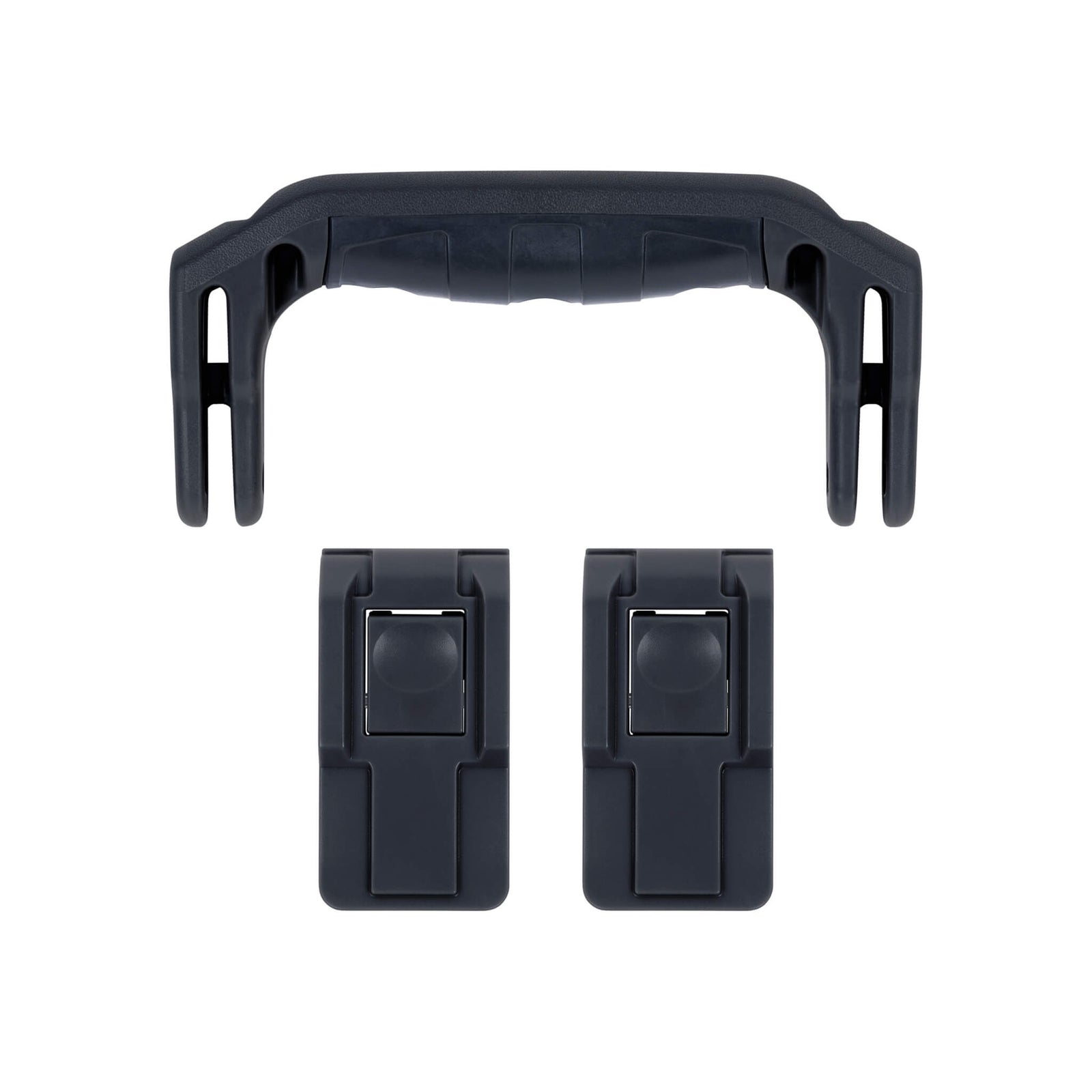 Pelican 1507 Air Replacement Handle & Latches, Black, Push-Button (Set of 1 Handle, 2 Latches) ColorCase 
