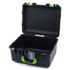 Pelican 1507 Air Case, Black with Lime Green Handle & Latches None (Case Only) ColorCase 015070-0000-110-300