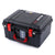 Pelican 1507 Air Case, Black with Red Handle & Latches ColorCase 