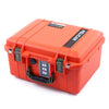 Pelican 1507 Air Case, Orange with OD Green Handle & Latches ColorCase