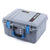 Pelican 1507 Air Case, Silver with Blue Handle & Latches ColorCase 