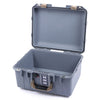 Pelican 1507 Air Case, Silver with Desert Tan Handle & Latches None (Case Only) ColorCase 015070-0000-180-310