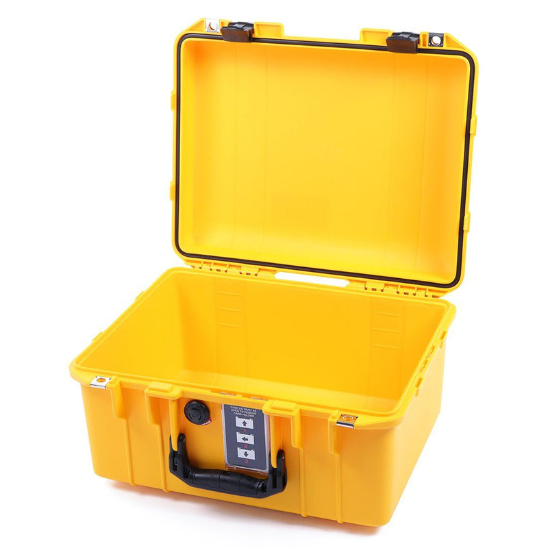 Pelican 1507 Air Case, Yellow with Black Handle & Latches ColorCase 