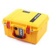 Pelican 1507 Air Case, Yellow with Red Handle & Latches ColorCase