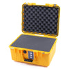 Pelican 1507 Air Case, Yellow Pick & Pluck Foam with Convolute Lid Foam ColorCase 015070-0001-240-240