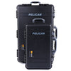 Pelican 1510 & 1650 Case Bundle, Black with Silver Handles & Latches ColorCase