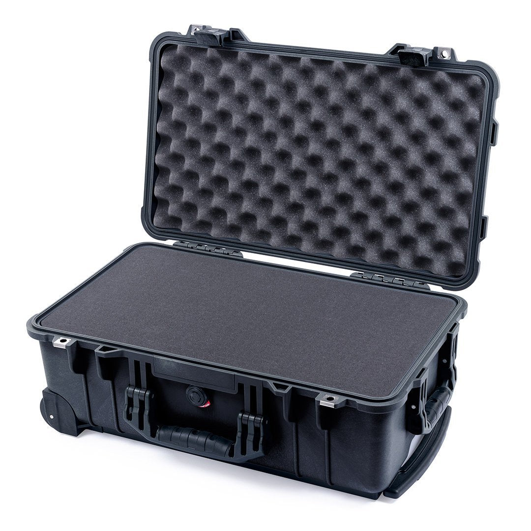 Pelican 1510 Case, Black Pick &amp; Pluck Foam with Convolute Lid Foam ColorCase 015100-0001-110-110