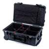 Pelican 1510 Case, Black TrekPak Divider System with Computer Pouch ColorCase 015100-0220-110-110