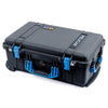 Pelican 1510 Case, Black with Blue Handles & Latches ColorCase