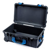 Pelican 1510 Case, Black with Blue Handles & Latches None (Case Only) ColorCase 015100-0000-110-120