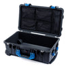 Pelican 1510 Case, Black with Blue Handles & Latches Mesh Lid Organizer Only ColorCase 015100-0100-110-120