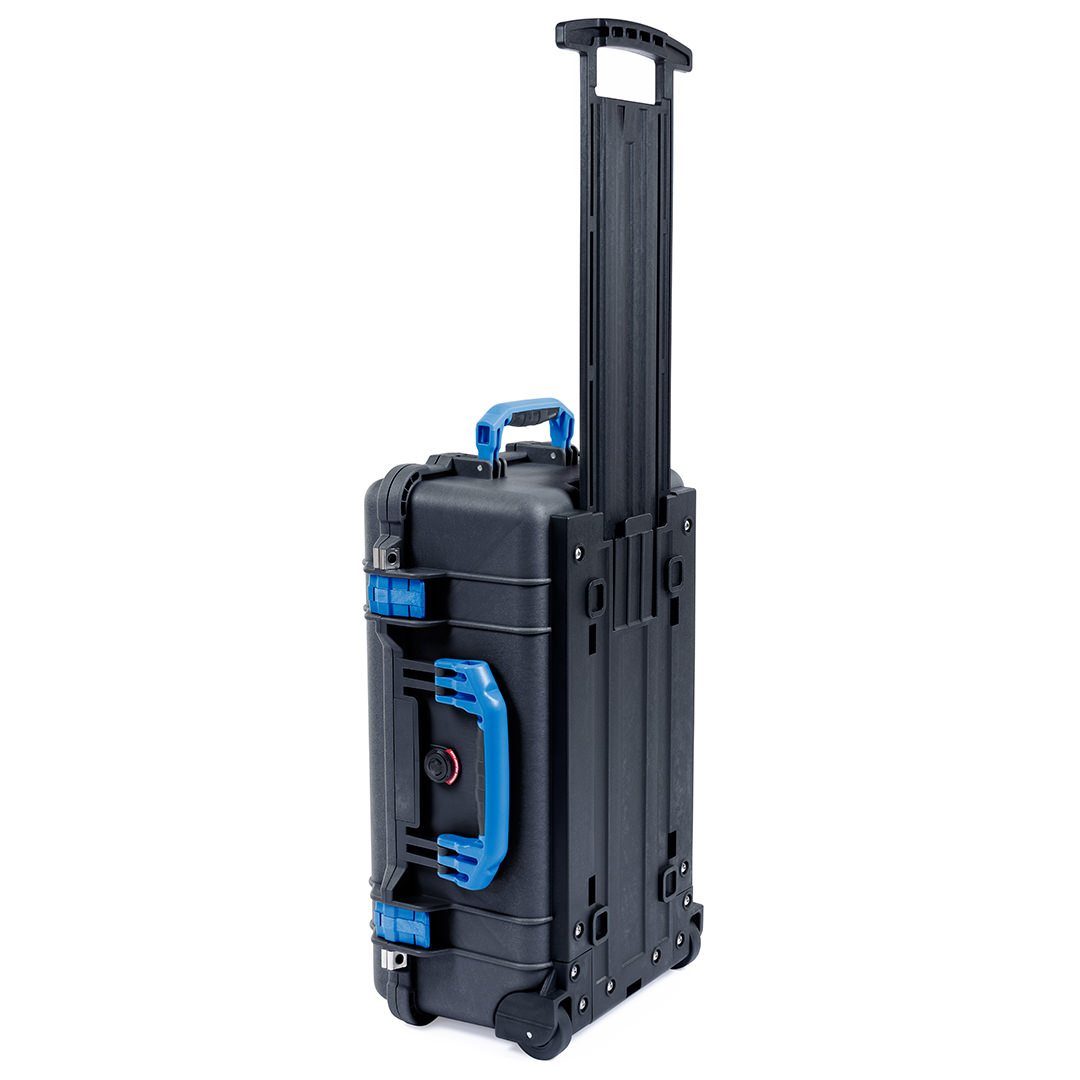 Pelican 1510 Case, Black with Blue Handles &amp; Latches ColorCase 