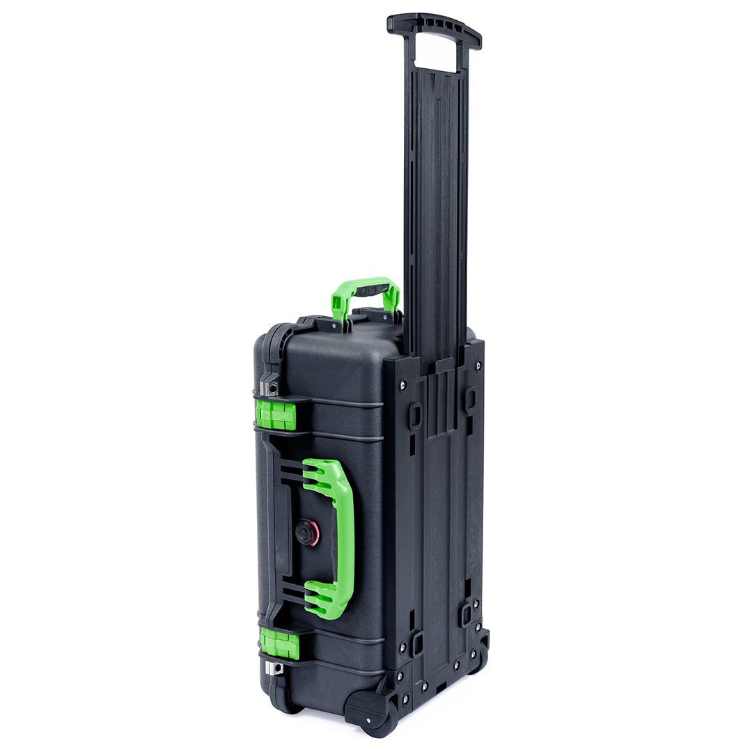 Pelican 1510 Case, Black with Lime Green Handles &amp; Latches ColorCase 