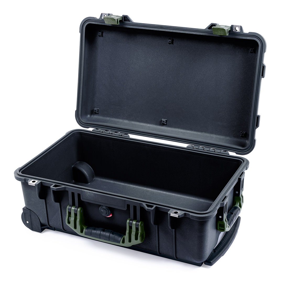 Pelican 1510 Case, Black with OD Green Handles &amp; Latches None (Case Only) ColorCase 015100-0000-110-130