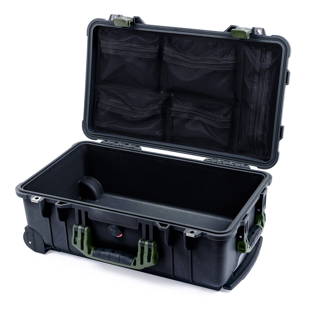 Pelican 1510 Case Black with OD Green Handles & Latches