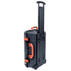 Pelican 1510 Case, Black with Orange Handles & Latches ColorCase