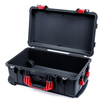 Pelican 1510 Case, Black with Red Handles & Latches None (Case Only) ColorCase 015100-0000-110-320