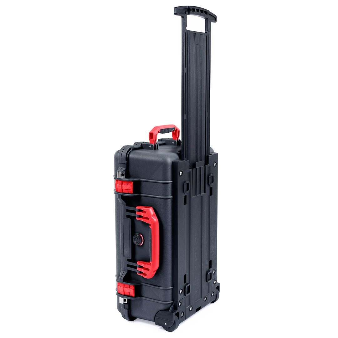 Pelican 1510 Case, Black with Red Handles &amp; Latches ColorCase 