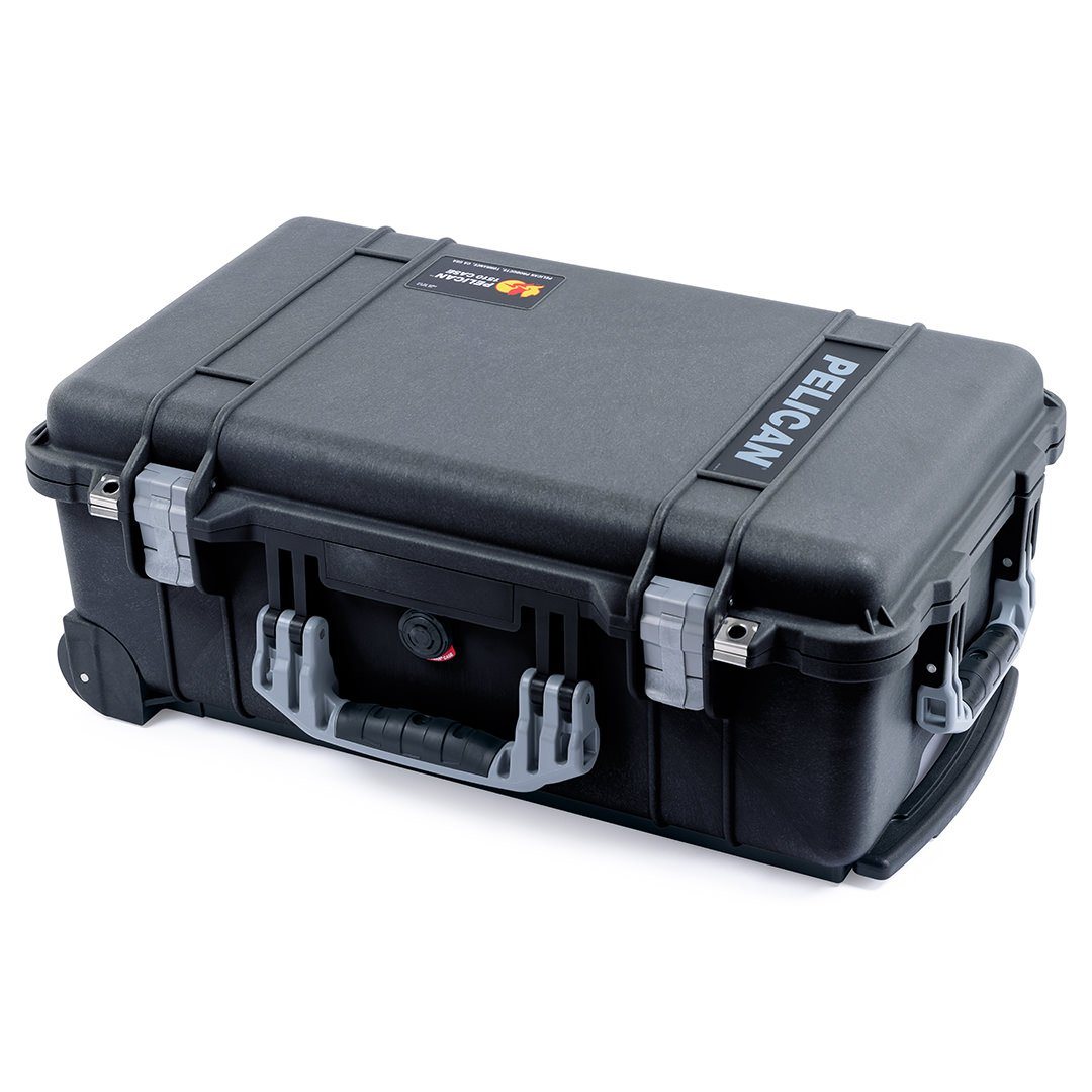 Pelican 1510 Case, Black with Silver Handles & Latches ColorCase 