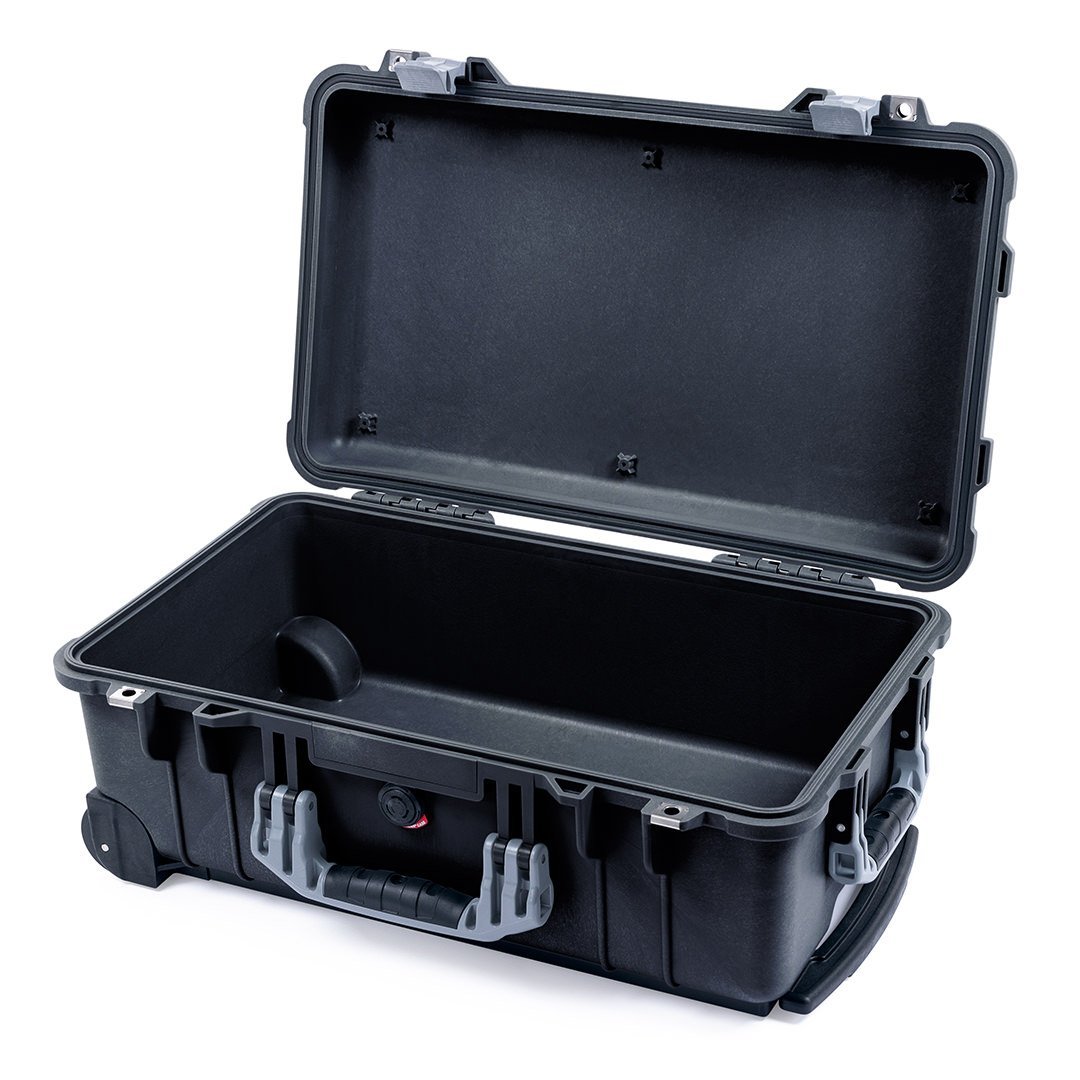 Pelican 1510 Case, Black with Silver Handles &amp; Latches None (Case Only) ColorCase 015100-0000-110-180