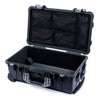 Pelican 1510 Case, Black with Silver Handles & Latches Mesh Lid Organizer Only ColorCase 015100-0100-110-180