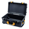Pelican 1510 Case, Black with Yellow Handles & Latches None (Case Only) ColorCase 015100-0000-110-240